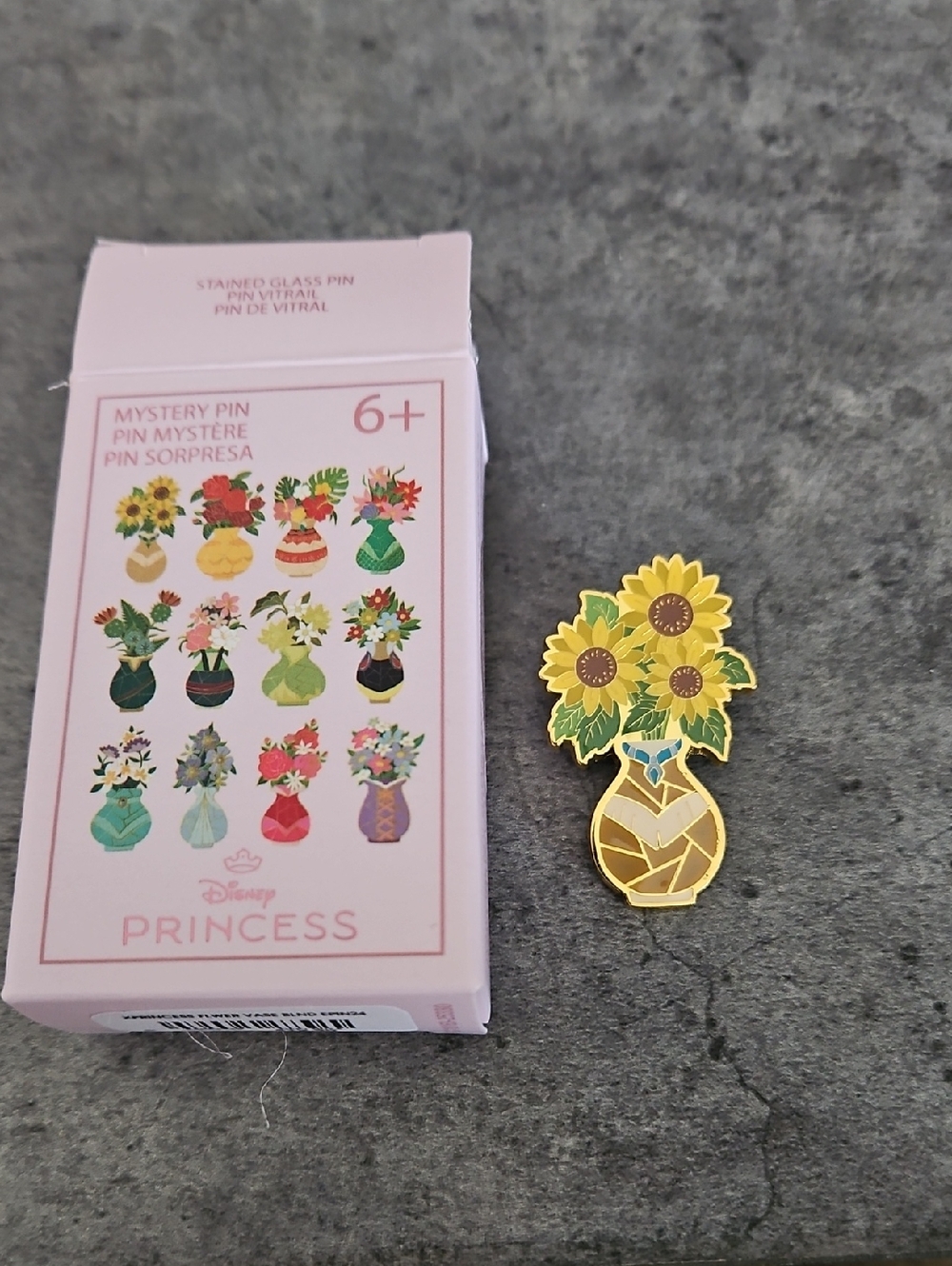 Loungefly Disney Princess Sunflower Stained Glass Pin